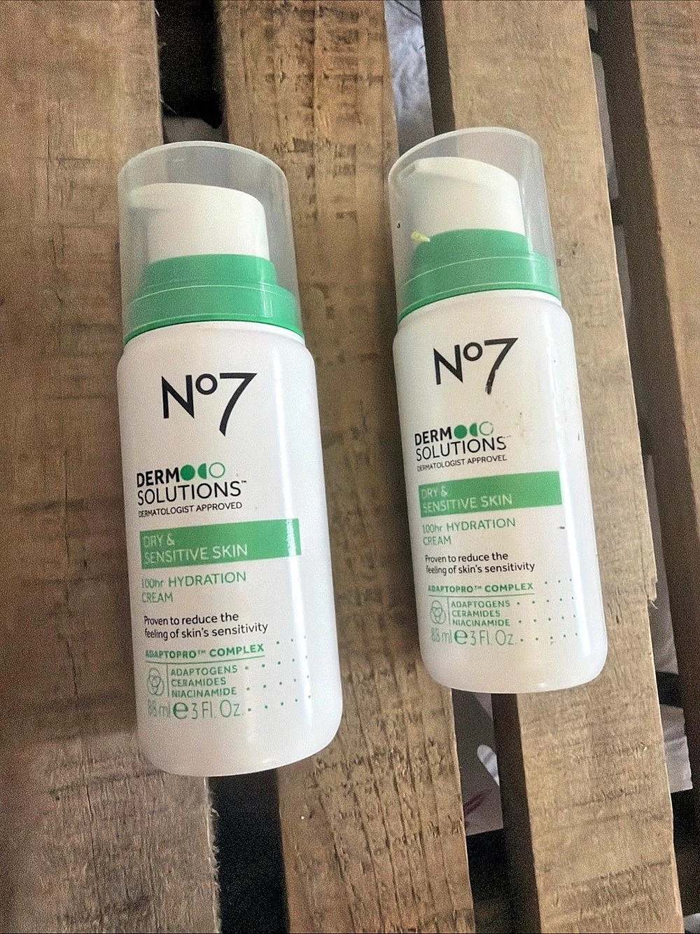 No7 Derm Solutions 100hr Hydration Cream 2-Pack Dry to Sensitive Skin